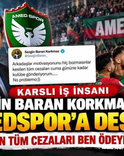 Sezgin Baran Korkmaz’dan Amedspor’a Ceza Desteği